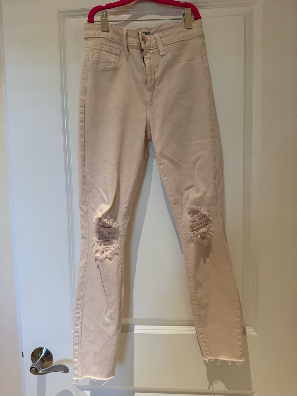 L'AGENCE Margot Distressed Skinny Jeans Size 26